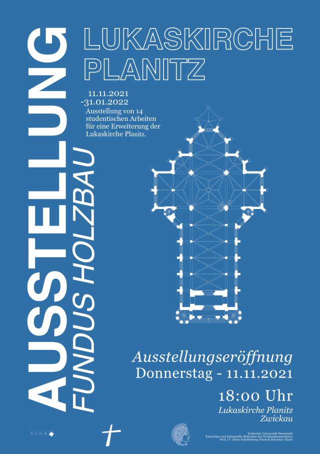 Flyer der Ausstellung: Fundus Holzbau