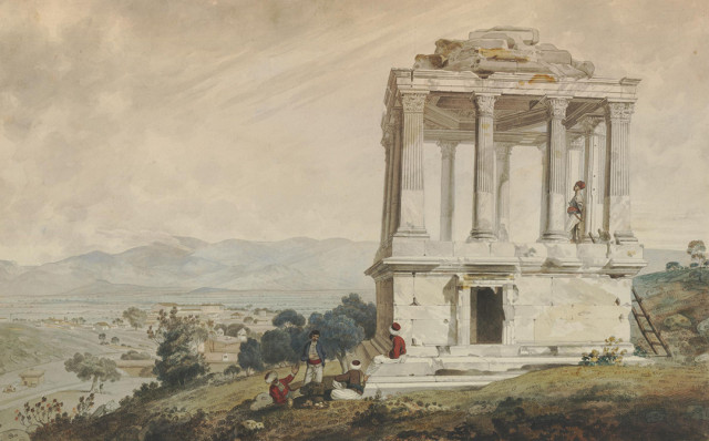William Pars, Sepulchral Monument at Mylasa, 1764 © The Trustees of the British Museum