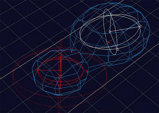 Mastergeometrie des BMV Pavillons von Bernhard Franken, 1991-2001 © Bernhard Franken für ABB Architekten