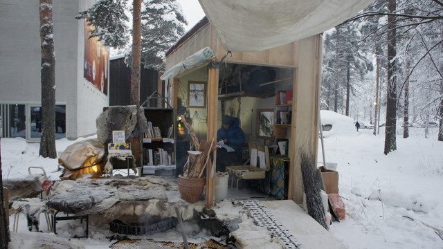 Girjegumpi in Jokkmokk, 2019. / Girjegumpi Johkamohkis, 2019. Photo: Astrid Fadnes / Govven: Astrid Fadnes, Quelle: The National Museum - Architecture Oslo