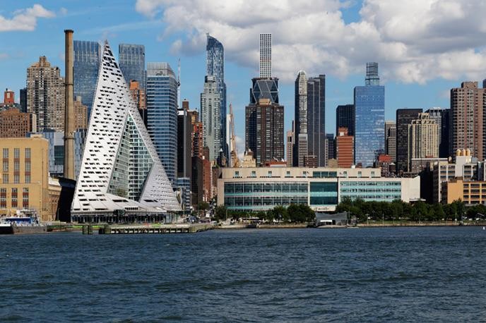 VIA 57 West, New York, Architekten: Bjarke Ingels Group (BIG), Kopenhagen\Dänemark \\ © Foto: Kirsten Bucher