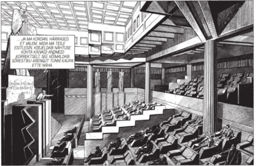 Fever in Urbicand, fragment. © François Schuiten & Benoît Peeters