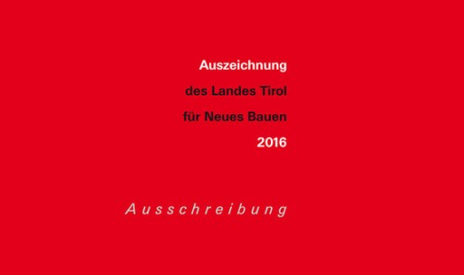 Neues Bauen in Tirol 2016 © aut. architektur und tirol Innsbruck